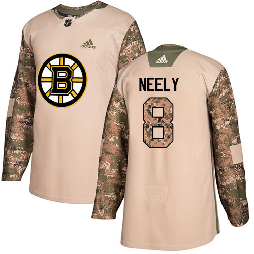 Adidas Bruins #8 Cam Neely Camo Authentic Veterans Day Stitched NHL Jersey